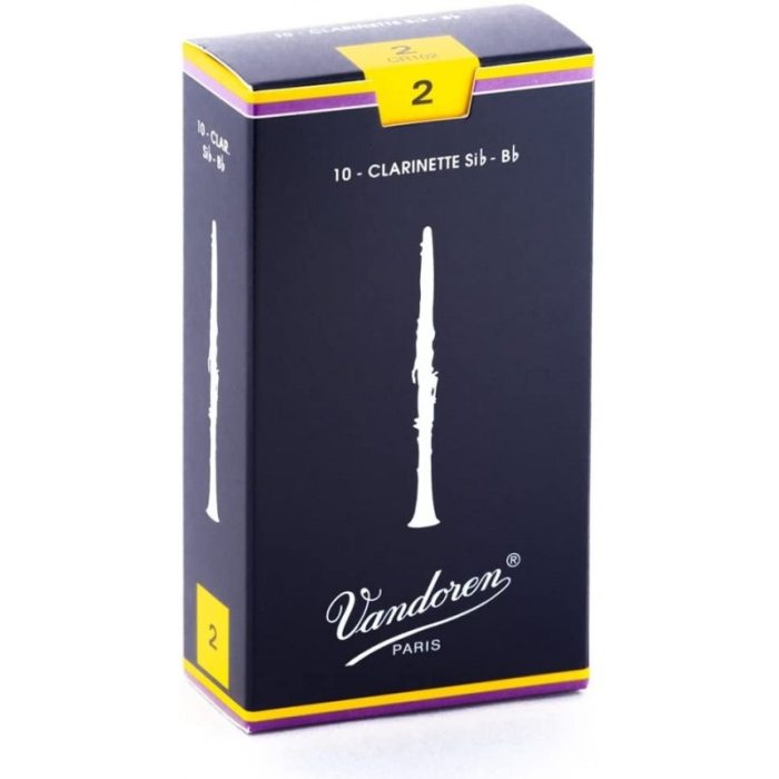 Caja 10 Cañas Clarinete Vandoren Tradicional 2 caja azul