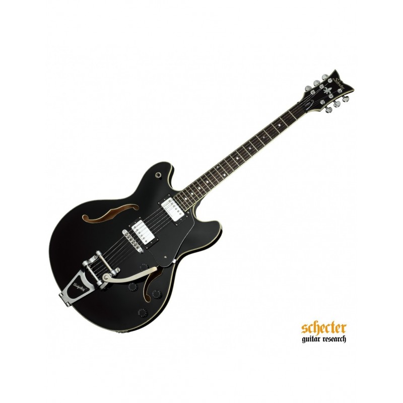 Guitarra Eléctrica Schecter Corsair Gloss Black BLK Bigsby