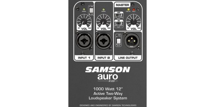 ALQUILER 2 SAMSON AURO X12D Altavoces Amplificados 12" - Imagen 4
