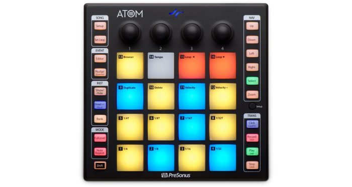 ALQUILER Controlador Midi USB con 16 Pads Presonus Atom